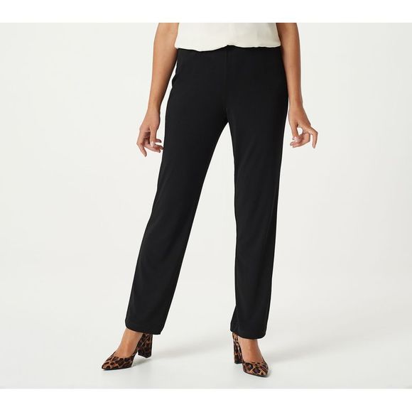 Susan Graver Women's Petite Pants PXL SusanGraver Essentials Pet. Black A228084 - Picture 1 of 7